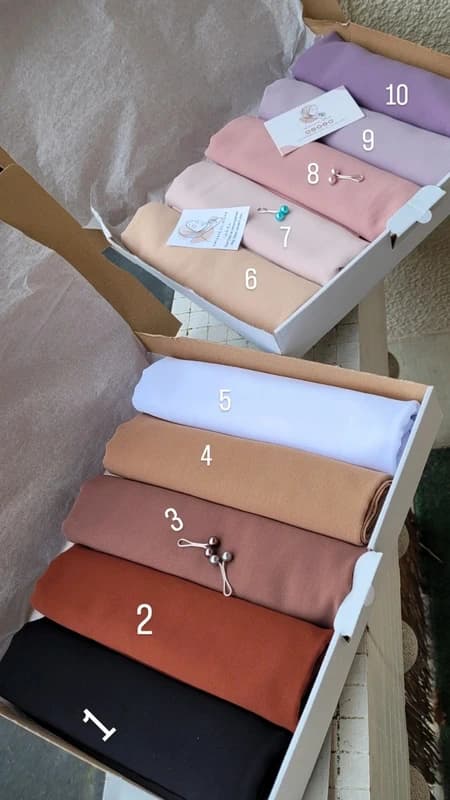 Box 5 Hijabs en Mousseline